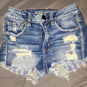 American Eagle Destroyee Hi-Rise Shorties Size 2